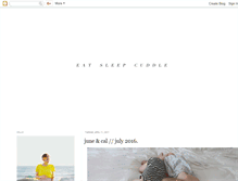 Tablet Screenshot of eatsleepcuddle.com